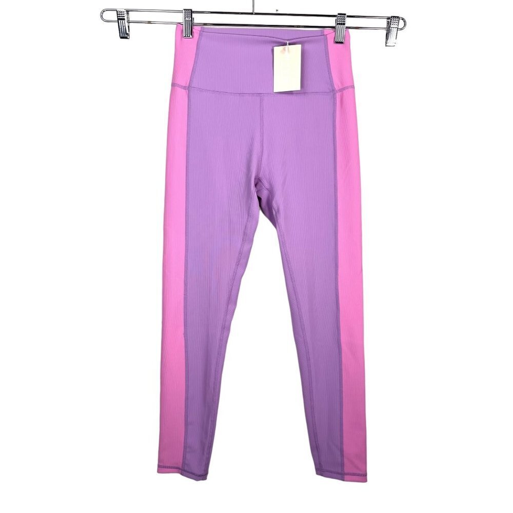 WILO Color Block‎ Ribbed legging pink core sz M